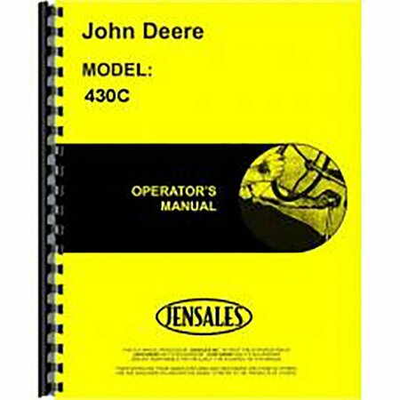 AFTERMARKET Fits John Deere 430C Tractor Operator Manual RAP81215